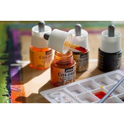 Pebeo COLOREX BOX OF 10 ASSORTED 45 ML BOTTLES Pebeo COLOREX BOX OF 10 ASSORTED 45 ML BOTTLES